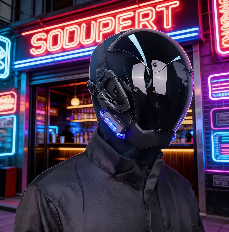 Mecha style cyberpunk helmet m - Helmet Full Face recension och pris