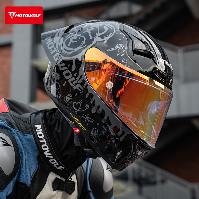 For MOTOWOLF H1 Motorcycle Hel - Motorcycle Gear Adventure recension och pris