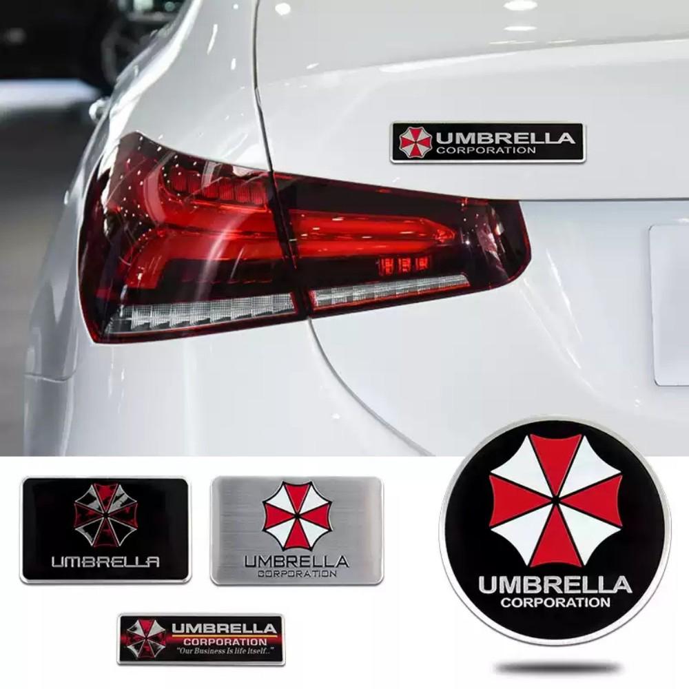 3D Metal Umbrella Car Emblem B - Motorcycle Gear Logo recension och pris