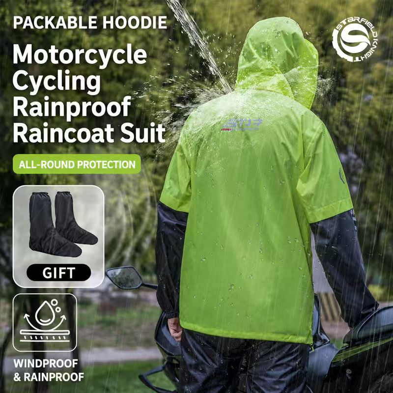 SFK Motorcycle Riding Raincoat - Motorcycle Gear Logo recension och pris