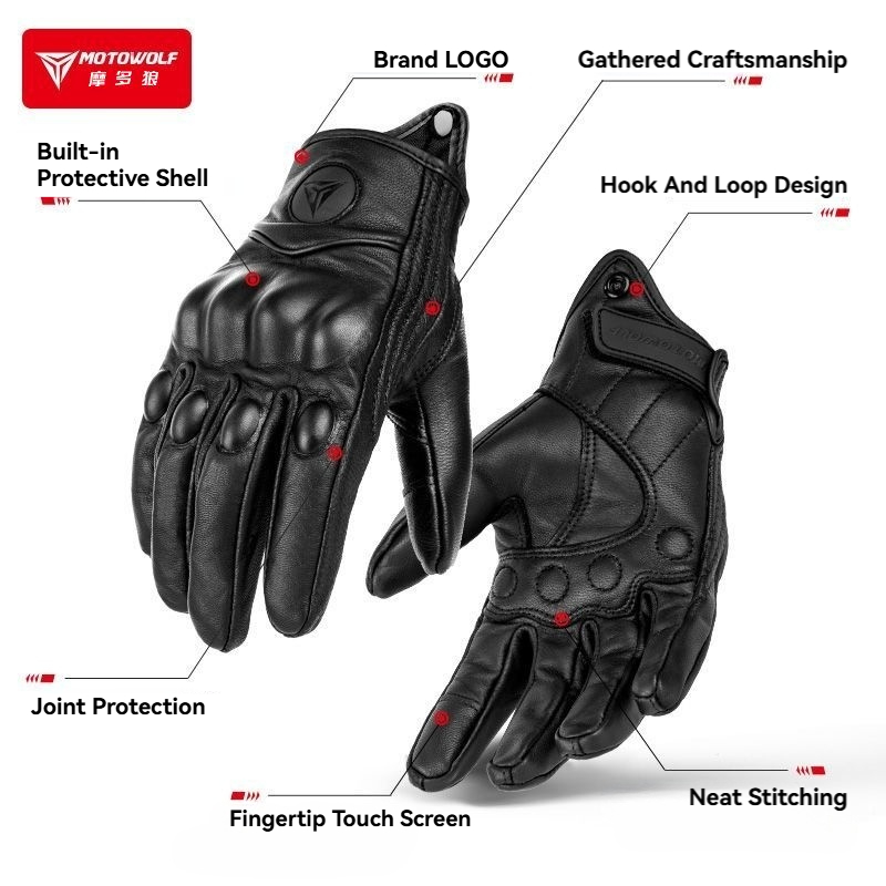 MOTOWOLF Motorcycle Gloves Men - Motorcycle Gear Adventure recension och pris