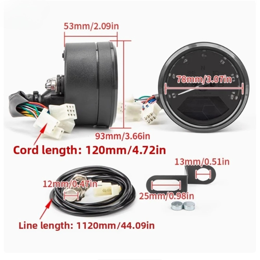 Universal Motorcycle Meter Spe - Motorcycle Gear Honda recension och pris